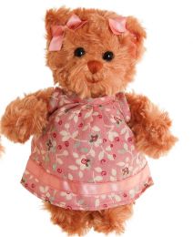 Bukowski Plyšový medvěd Little Hedvig v růžových šatech