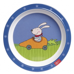 Sigikid Melaminový protiskluzový talířek pro děti králíček Racing Rabbit