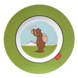 Sigikid Melaminový talíř pro děti medvěd Forest Grizzly