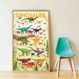 Naučný samolepkový plakát Dinosauři