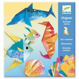 Djeco Origami metalické - Pod vodou