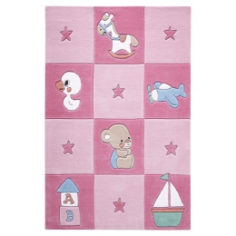 Dětský koberec Newborn růžový 1 SM-3986-02 - 1 ks