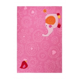 Dětský koberec Happy Zoo Elephant růžový 1 SK-3342-01  - 1 ks