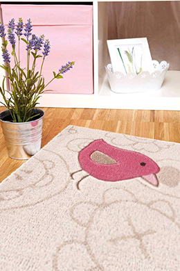 Dětský koberec Happy Zoo Elephant růžový 1 SK-3342-01 
