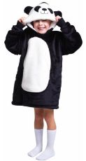 Hřejivá televizní mikinová deka s kapucí pro děti 3-6 let - Panda - 0 ks