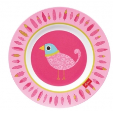 Melaminový talíř pro děti ptáček Finky Pinky - 0 ks