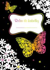 Relax do kabelky - deníček na poznámky a malování Motýli - 0 ks