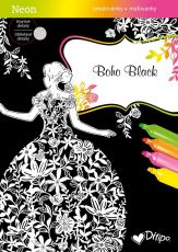 Třpytivé omalovánky - Boho Black - 1 ks