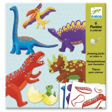 Djeco Výtvarný set Pohybliví dinosauři