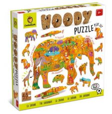 Dřevěné puzzle Safari - 0 ks