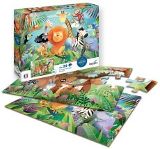 Puzzle Divoká savana 2x24 kusů - 0 ks