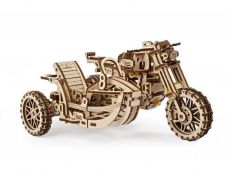 Mechanická 3D stavebnice - Motorka s vozíkem - 1 1