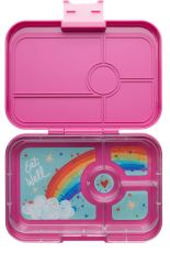 Yumbox Krabička na svačinu - svačinový box XL Tapas 4 - Malibu Purple Rainbow