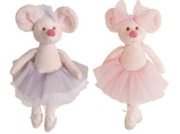 Myška Antonia balerina, růžová sukně - střední - 0 ks