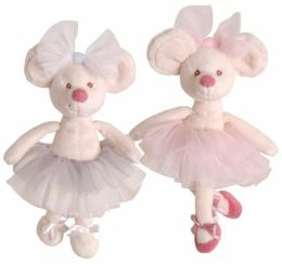 Plyšová myška Antonia balerina, růžová sukně - 0 ks