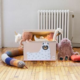 Uzavíratelný box - bedna na hračky Lama