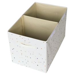 Uzavíratelný box - bedna na hračky Terrazzo Cream