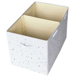 Uzavíratelný box - bedna na hračky Terrazzo Light grey