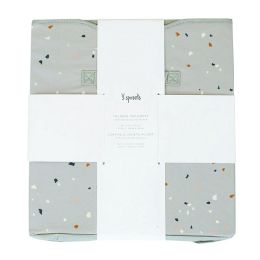Uzavíratelný box - bedna na hračky Terrazzo Light grey