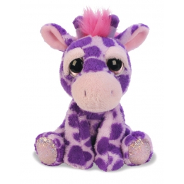 Vykulená sedící plyšová žirafa Violet - 0 ks
