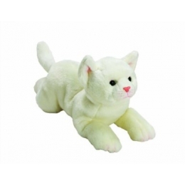 YOMIKO Plyšová bílá kočka střední - 0 ks