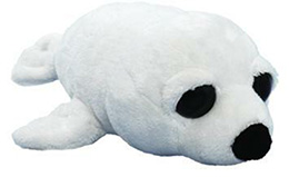 Vykulený tuleň Arctic bílý malý - 0 ks