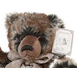 Plyšový medvěd William s certifikátem - SILVER BEARS