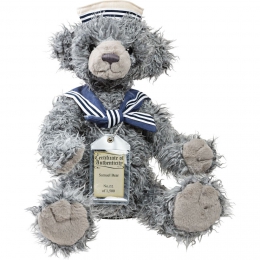 Plyšový medvěd Samuel s certifikátem - SILVER BEARS/6 - 1 ks