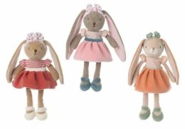 Zajíc Little Bunny Sisters v růžových šatičkách - 0 ks