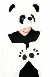 Hřejivá deka s kapucí - Panda