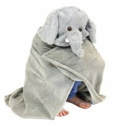 Hřejivá deka s kapucí - Slon