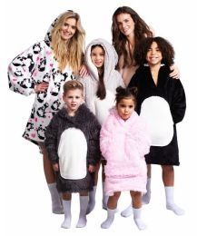 Hřejivá televizní mikinová deka s kapucí pro děti 3-6 let - Lenochod