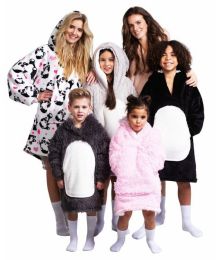 Hřejivá televizní mikinová deka s kapucí pro děti 3-6 let - Jednorožec