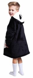 Hřejivá televizní mikinová deka s kapucí pro děti 3-6 let - Panda