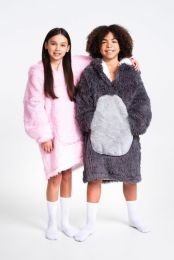Hřejivá televizní mikinová deka s kapucí pro děti 7-12 let - Jednorožec