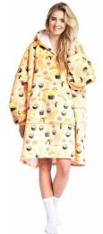 Hřejivá televizní mikinová deka s kapucí pro teenagery a dospělé - Sushi - 0 ks