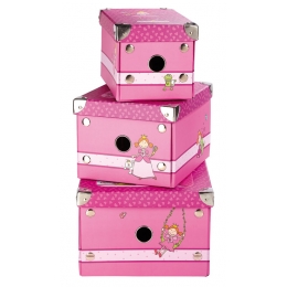 Set tří úložných boxů princezna Pinky Queeny - 0 ks
