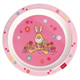 Melaminový protiskluzový talířek pro děti zajíček Bungee Bunny - 0 ks