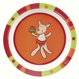 Melaminový protiskluzový talířek pro děti klokánek Hop Hop - 0 ks