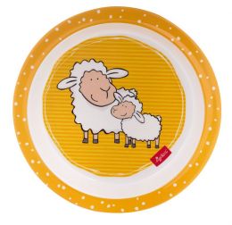 Sigikid Melaminový protiskluzový talířek pro děti ovečka Boller Schafle