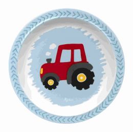 Melaminový protiskluzový talířek pro děti Červený traktor - 0 ks
