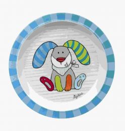 Melaminový protiskluzový talířek pro děti zajíc Ringel Dingel - 0 ks