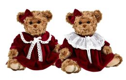 Plyšový medvěd Lovely Daughter Dora - červené šaty - 0 ks