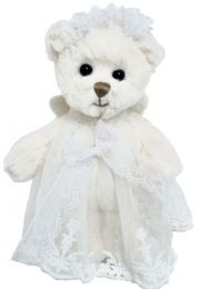 Plyšový medvěd anděl Sweet Hailey Angel, bílá stuha - malý - 0 ks