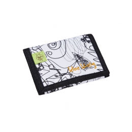 Peněženka 4teens Wallet Doodle white/black - 0 ks