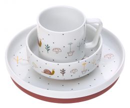 Porcelánový jídelní set pro děti Garden Explorer girls - 0 ks