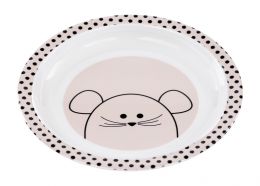 Melaminový protiskluzový talíř pro děti Little Chums mouse - myška - 0 ks