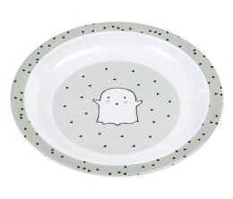 Melaminový protiskluzový talíř pro děti Little Spookies Olive - 0 ks