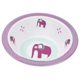 Protiskluzová melaminová miska pro děti Wildlife Elephant - 0 ks