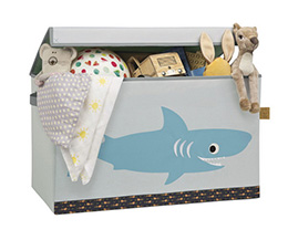 Uzavíratelný box - bedna na hračky Shark ocean